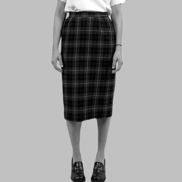 Vintage Pendleton Authentic Macinnes 100% Virgin Wool Plaid Petite Skirt Sz US 8 - Picture 13 of 13
